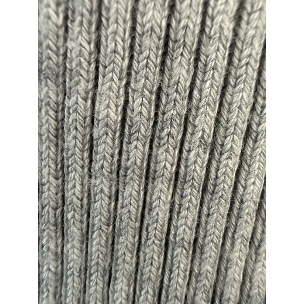 Sugar Moon Gray Ribbed Cropped Hoodie Jacket | Size S - Picture 4 of 6